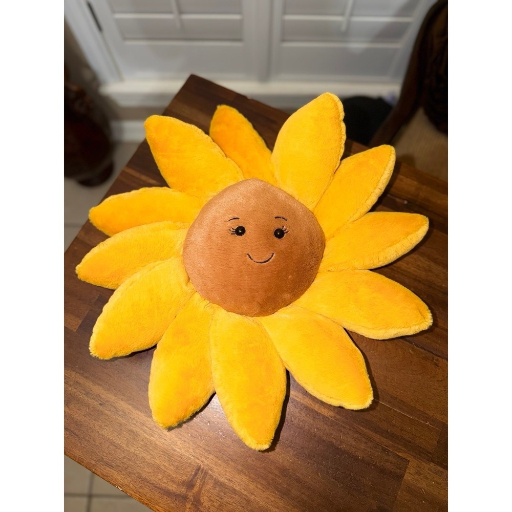 Jellycat London Fleury Sunflower Retired Stuffed‎ Animal Plush 15" Yellow